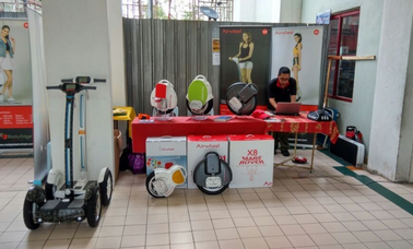 Airwheel electric self-balancing scooters appeared in Universiti Kuala Lumpur Open Day.